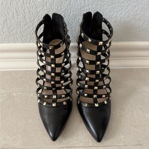 Black Studded Women's Shoes